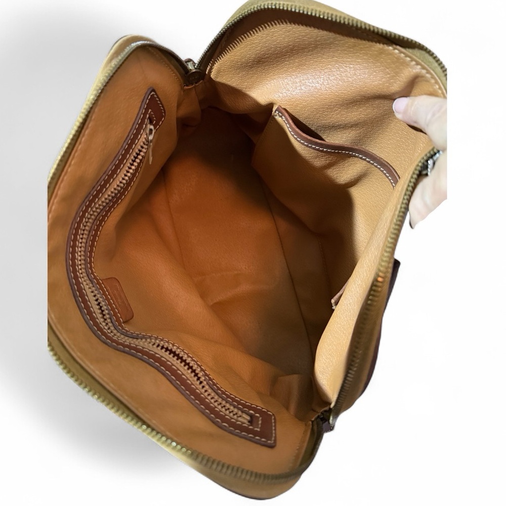 Celine Macadam Canvas Shoulder Bag Vintage, Leather Trim - Picture 10 of 14